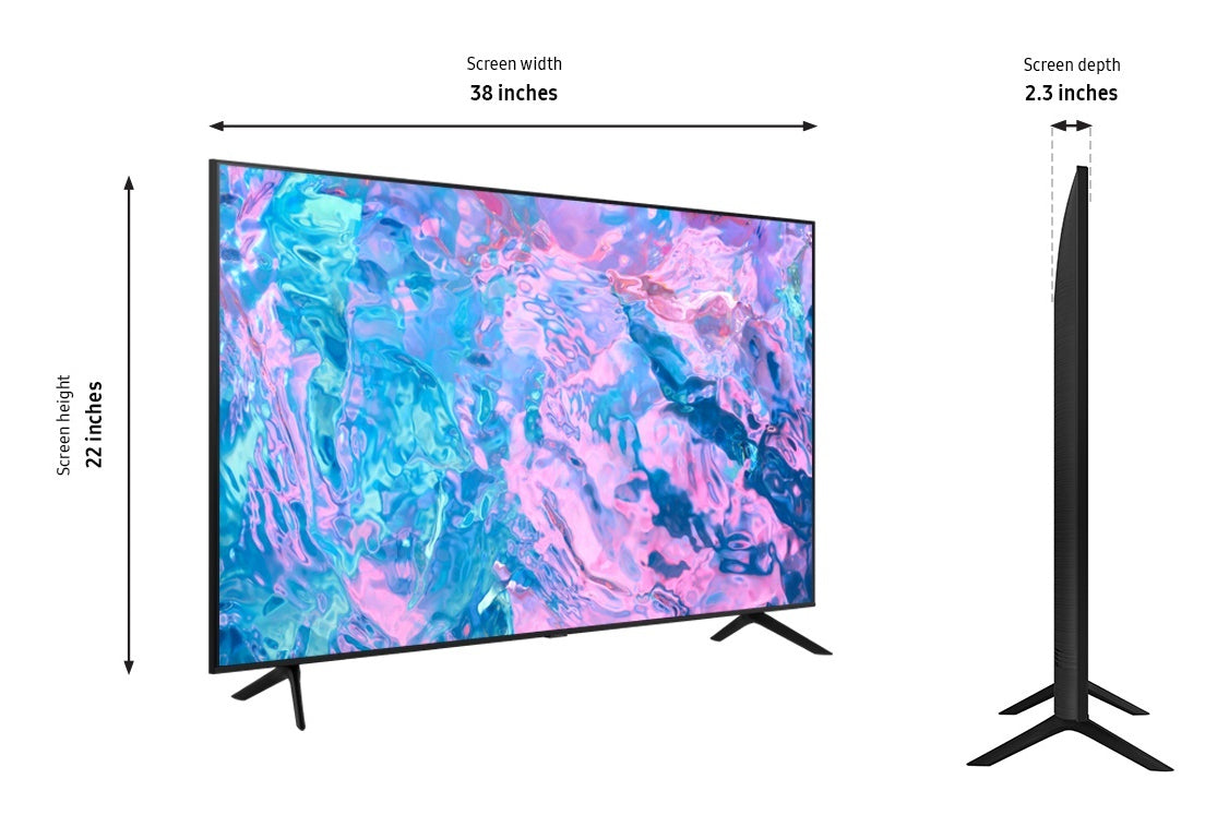 Samsung HCU708 HG43CU708NF 43" 4K Ultra HD Smart TV Black 20 W
