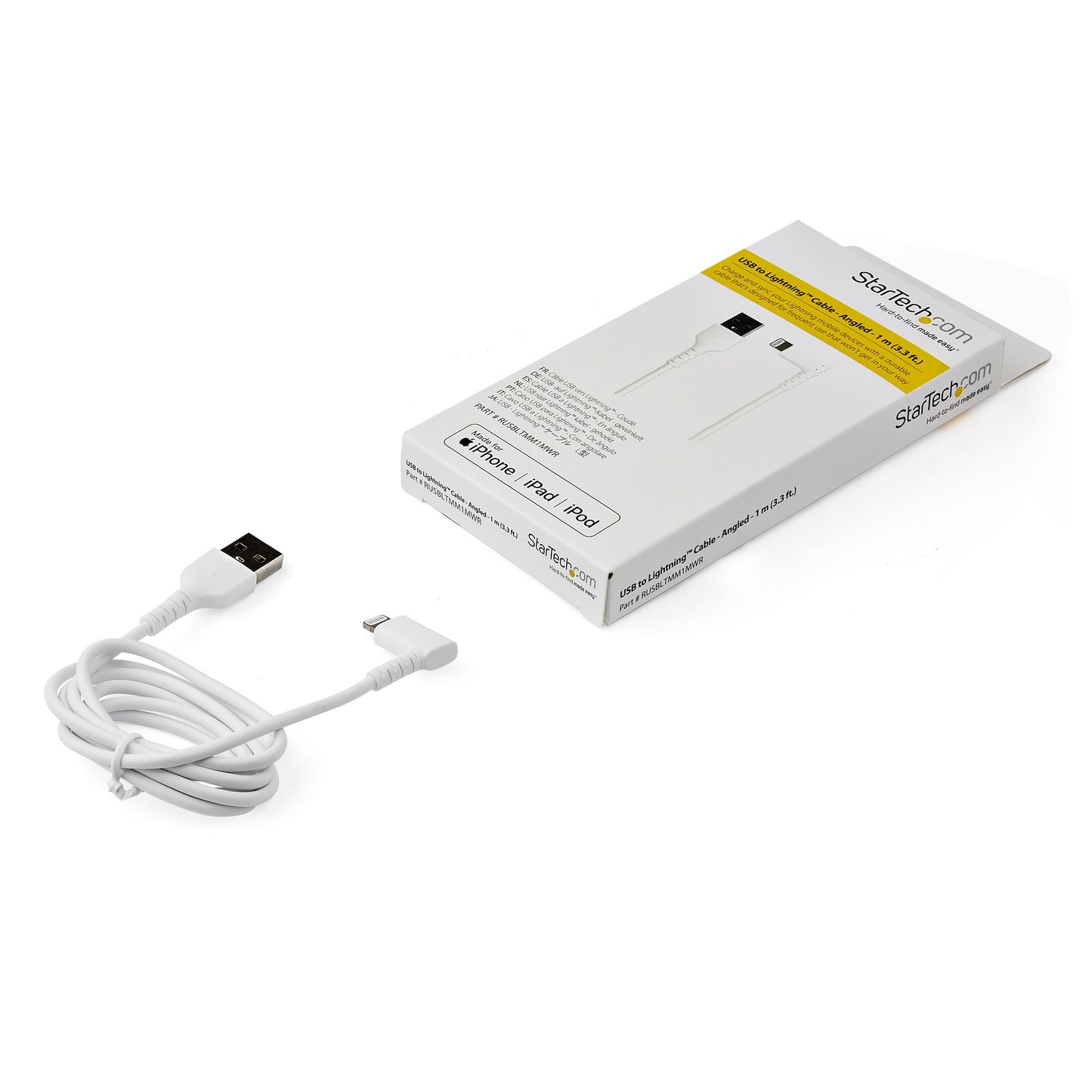 StarTech.com RUSBLTMM1MWR lightning cable 39.4" (1 m) White