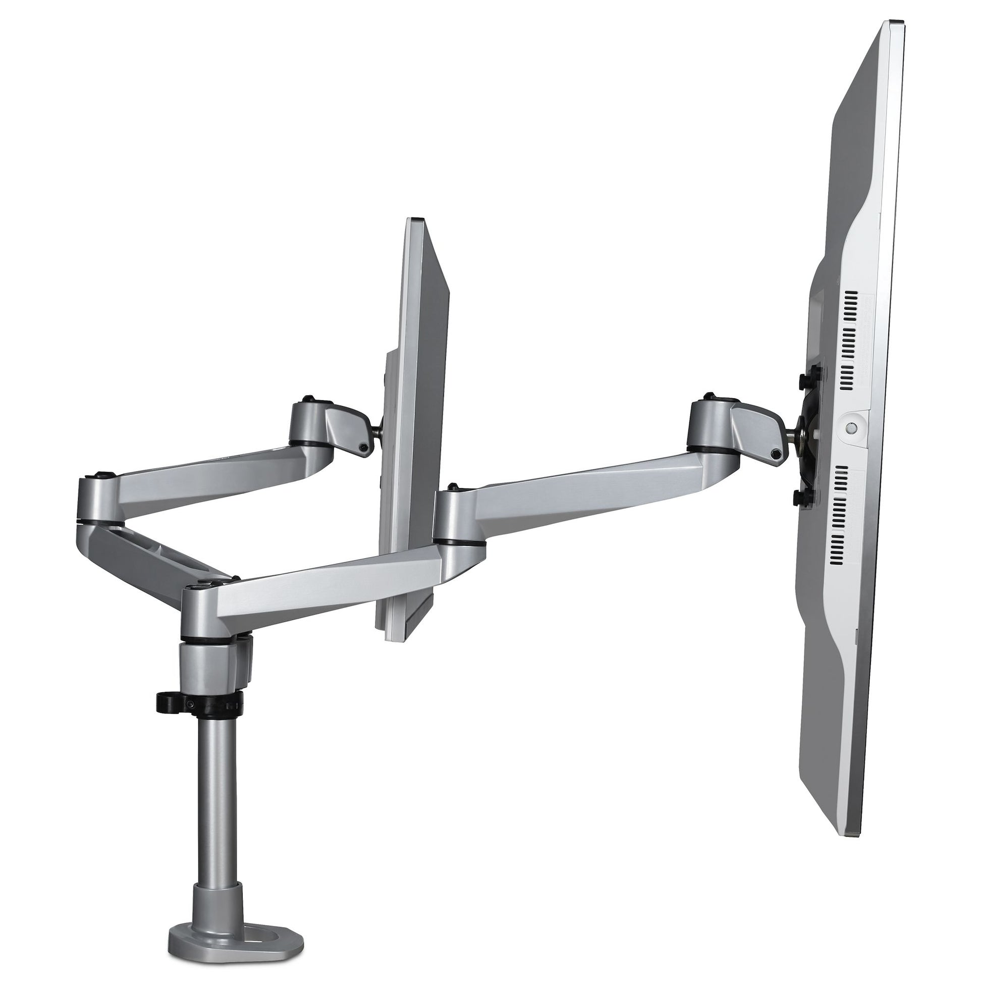 StarTech.com ARMDUALPS monitor mount / stand 27" Desk Silver