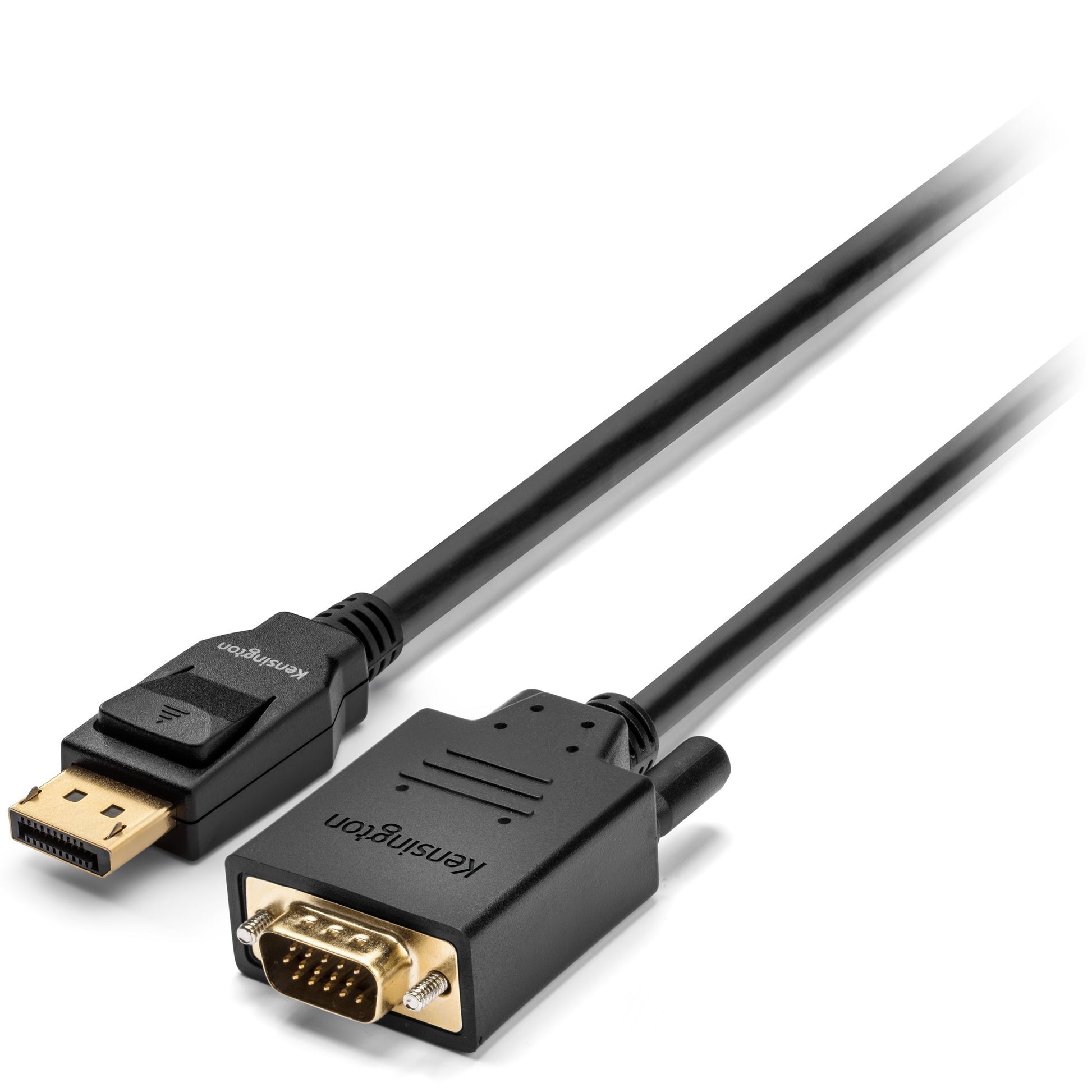 Kensington DisplayPort 1.2 (M) to VGA (M) Passive Unidirectional Cable, 6ft