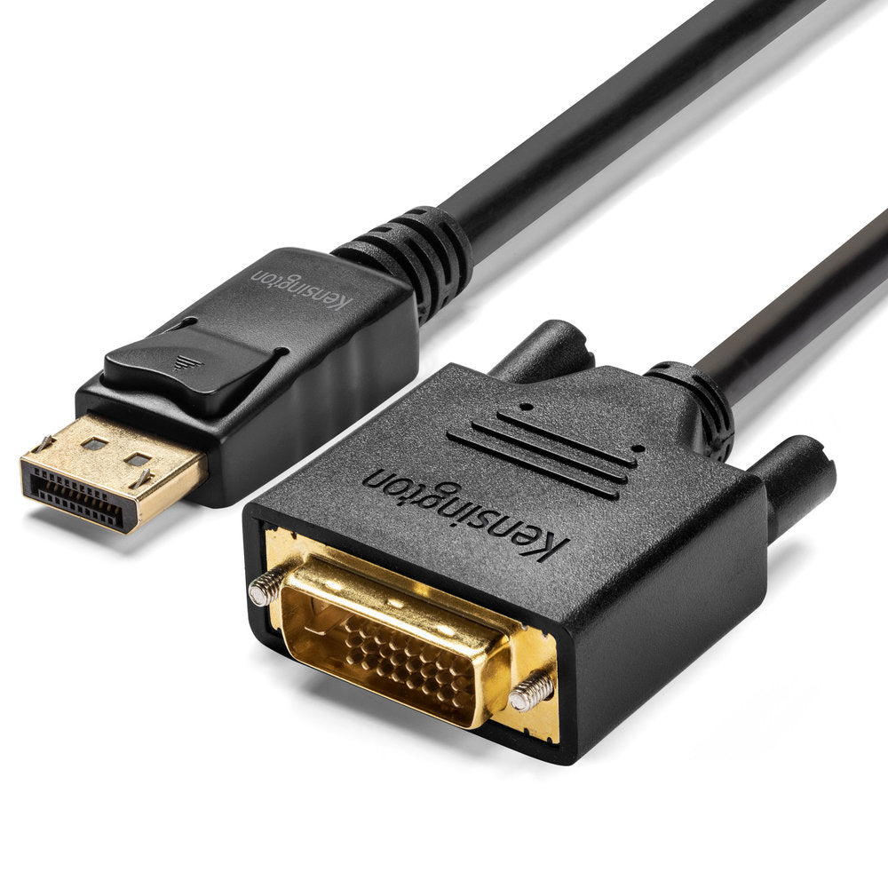 Kensington DisplayPort 1.1 (M) to DVI-D (M) Passive Unidirectional Cable, 6ft