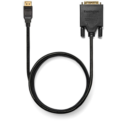 Kensington DisplayPort 1.1 (M) to DVI-D (M) Passive Unidirectional Cable, 6ft