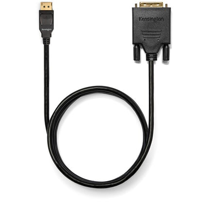Kensington DisplayPort 1.1 (M) to DVI-D (M) Passive Unidirectional Cable, 6ft