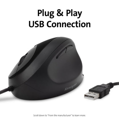 Kensington Pro Fit® Ergo Wired Mouse