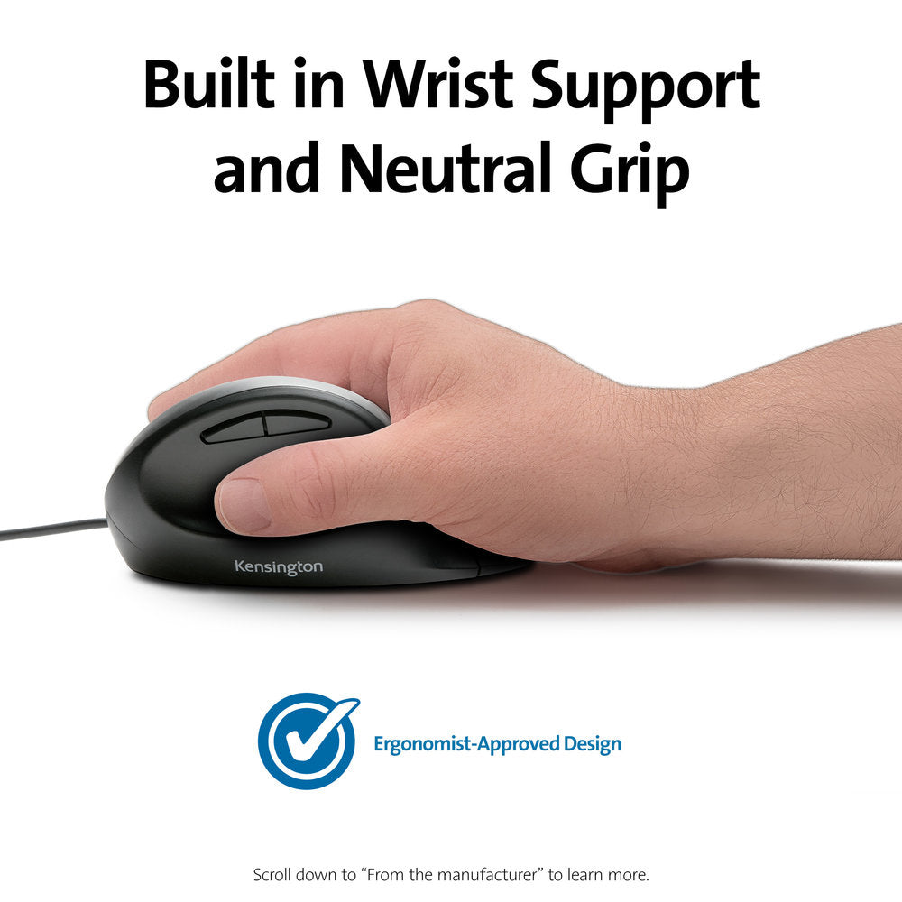 Kensington Pro Fit® Ergo Wired Mouse