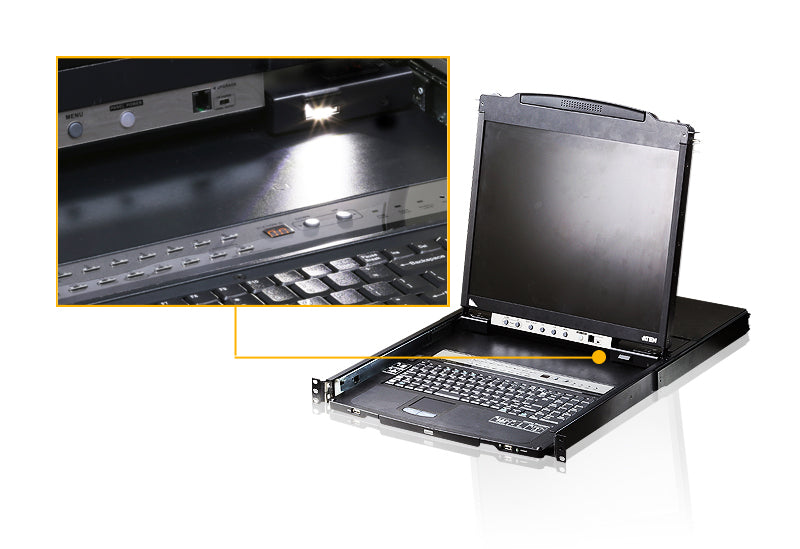 ATEN CL5816N KVM switch Rack mounting Black