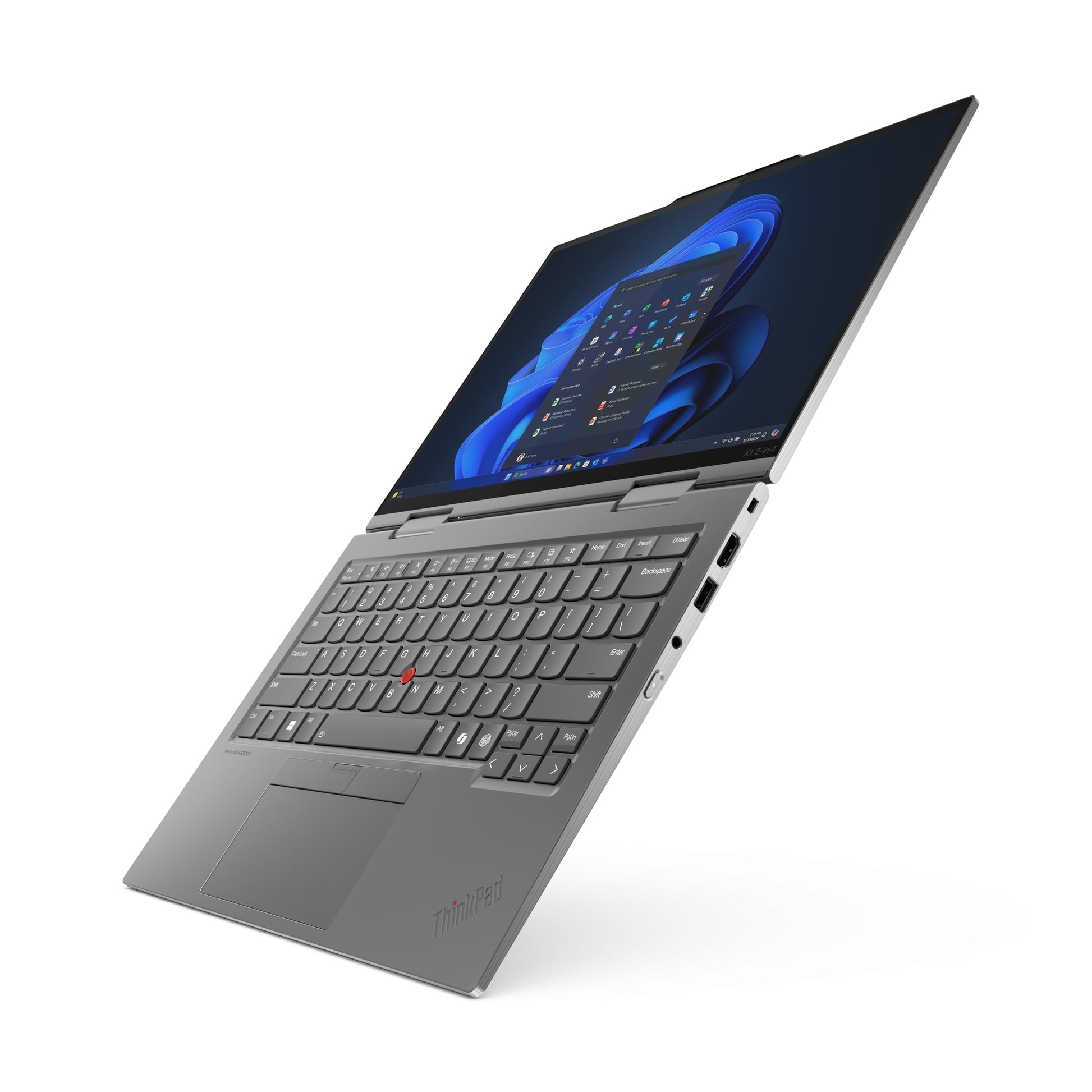 Lenovo ThinkPad X1 2-in-1 Gen 10 Aura Edition Copilot+ PC Intel Core Ultra 7 258V Hybrid (2-in-1) 14" Touchscreen WUXGA 32 GB LPDDR5x-SDRAM 512 GB SSD Wi-Fi 7 (802.11be) Windows 11 Pro English Gray