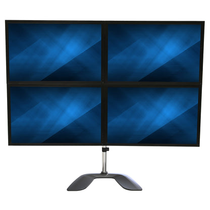 StarTech.com ARMQUADSS monitor mount / stand 32" Desk Black, Silver