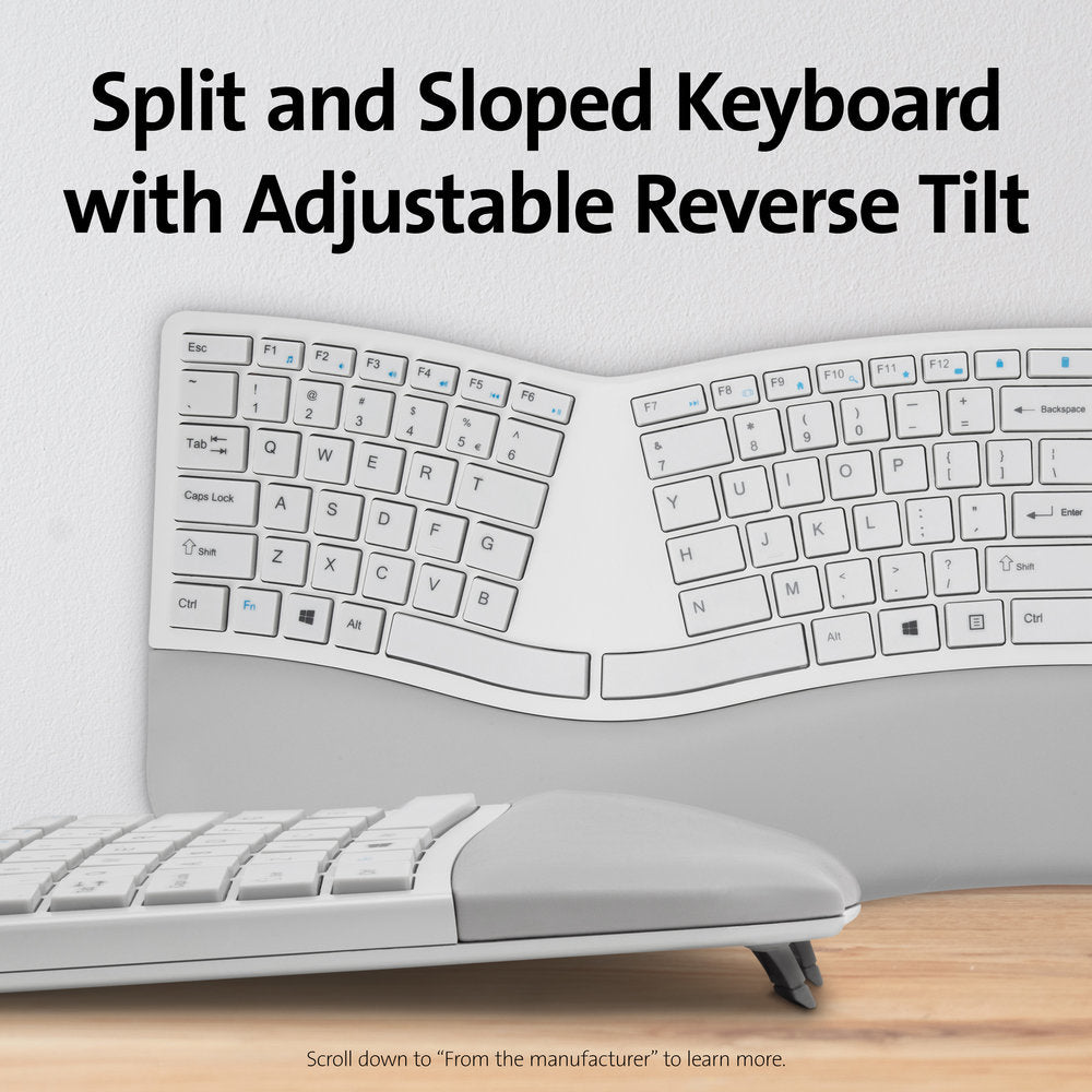 Kensington Pro Fit® Ergo Wireless Keyboard and Mouse—Gray