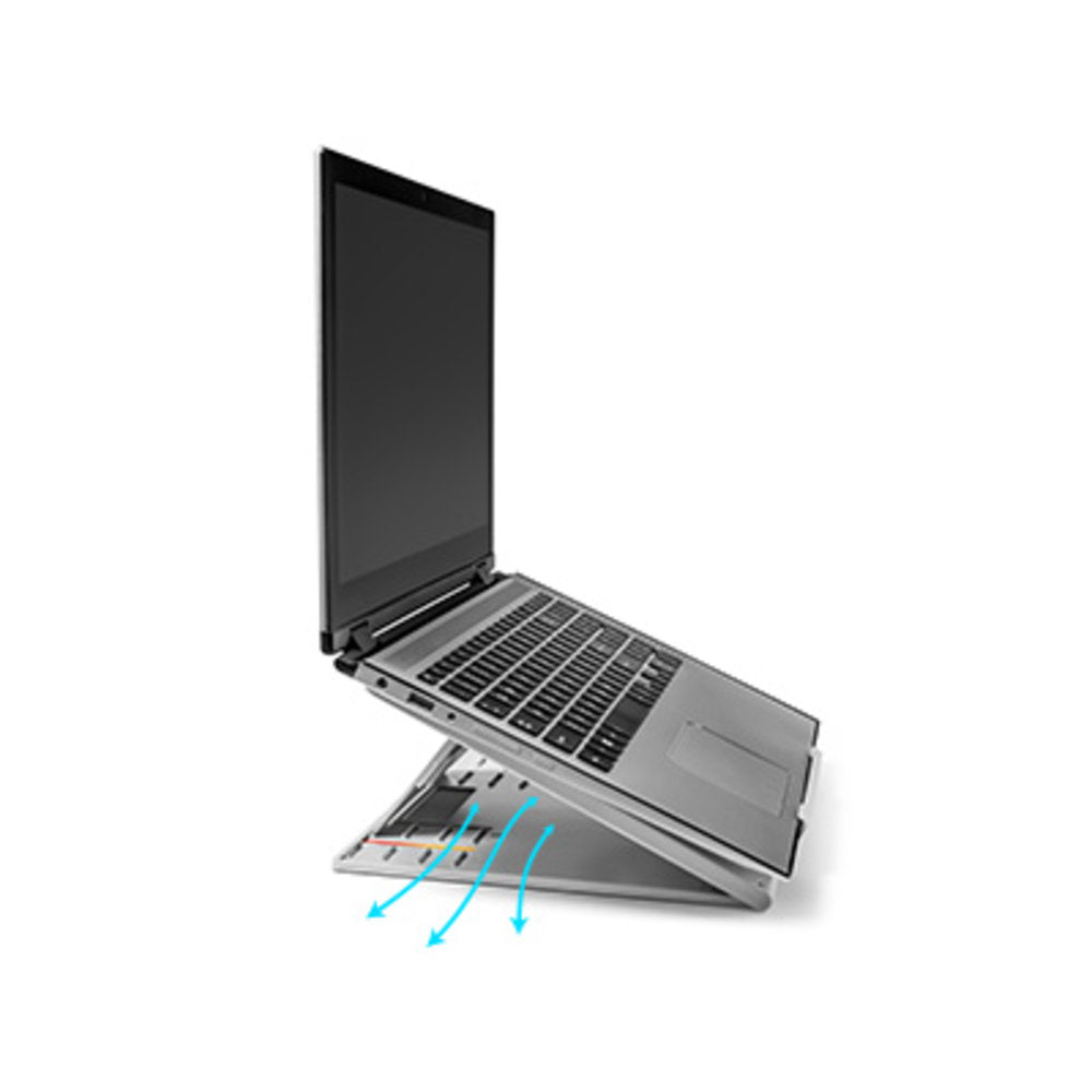 Kensington SmartFit® Easy Riser™ Go Adjustable Ergonomic Laptop Riser and Cooling Stand for up to 17" Laptops
