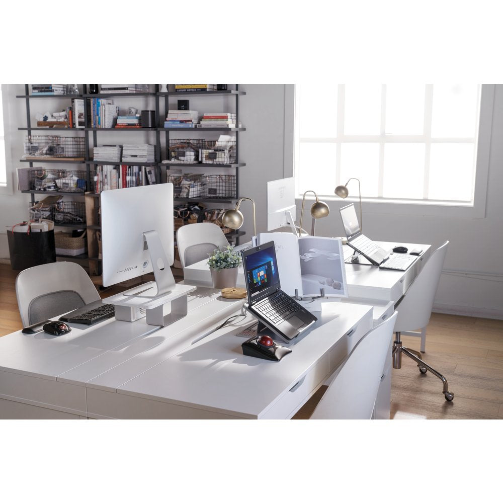 Kensington SmartFit® Easy Riser™ Go Adjustable Ergonomic Laptop Riser and Cooling Stand for up to 14" Laptops