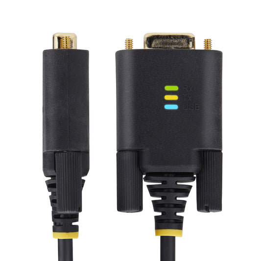 StarTech.com 1P3FFCNB-USB-SERIAL serial cable Black 39.4" (1 m) USB Type-A DB-9