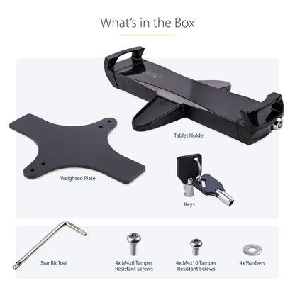 StarTech.com TABLET-VESA-ADAPTER holder Passive holder Tablet/UMPC Black