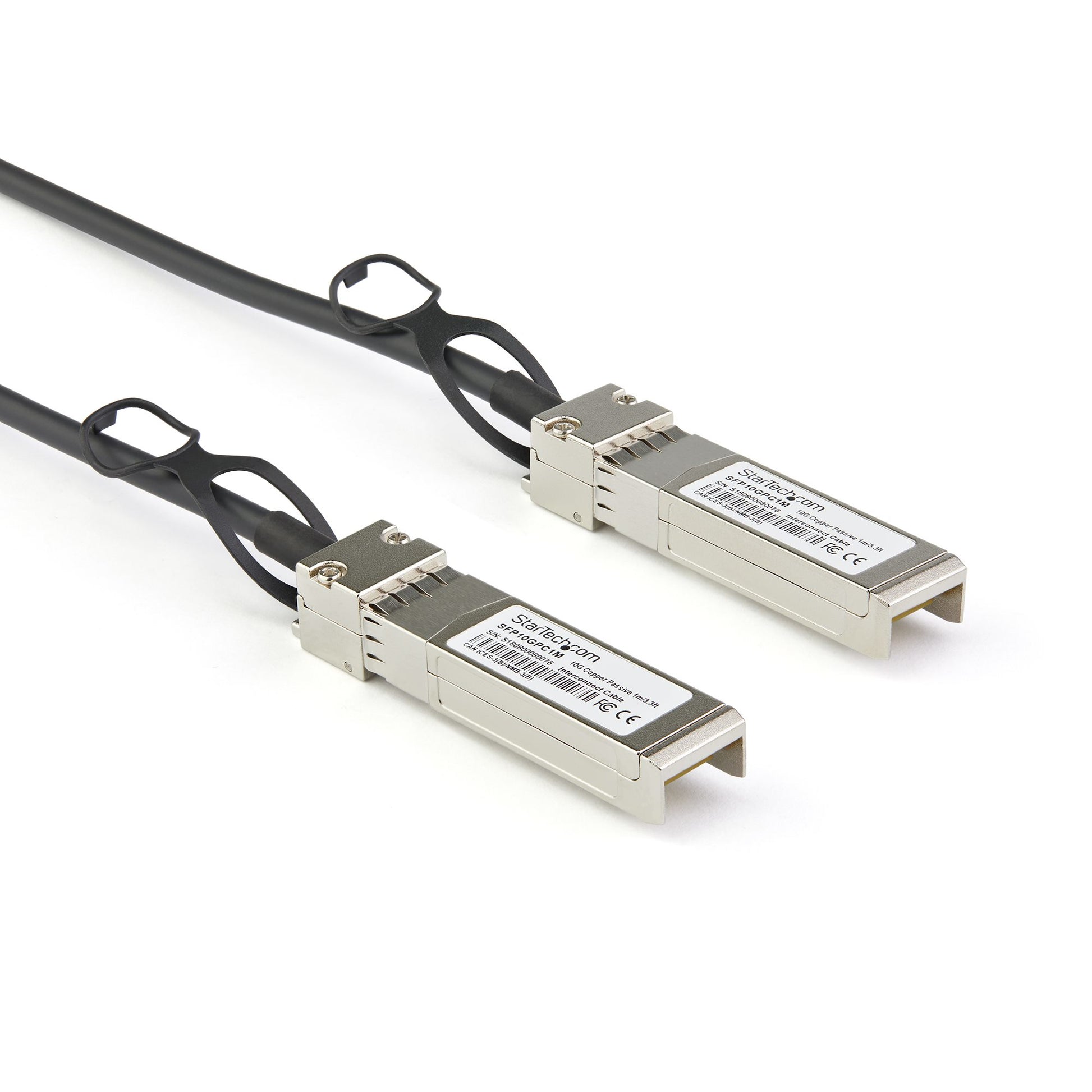 StarTech.com DACSFP10G1M InfiniBand/fibre optic cable 39.4" (1 m) SFP+ Black