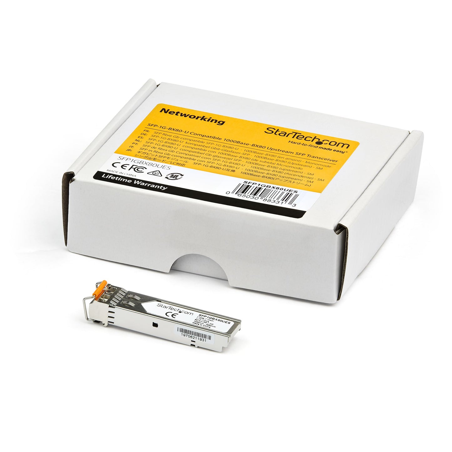 StarTech.com SFP1GBX80UES network transceiver module Fiber optic 1000 Mbit/s SFP