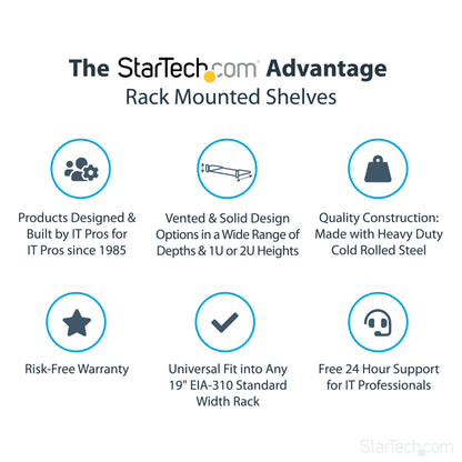 StarTech.com CABSHELF116 rack accessory Rack shelf