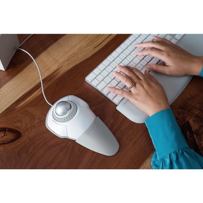 Kensington Orbit® Trackball with Scroll Ring — White