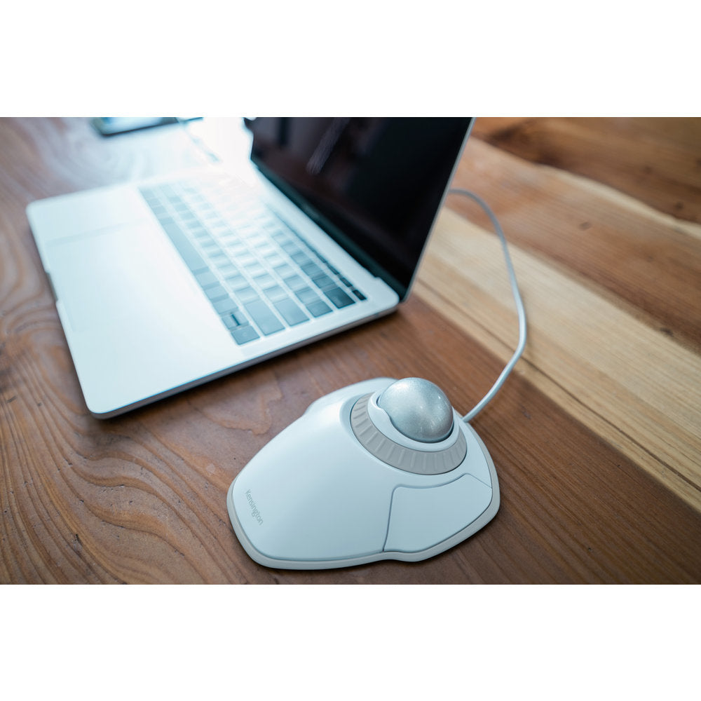 Kensington Orbit® Trackball with Scroll Ring — White