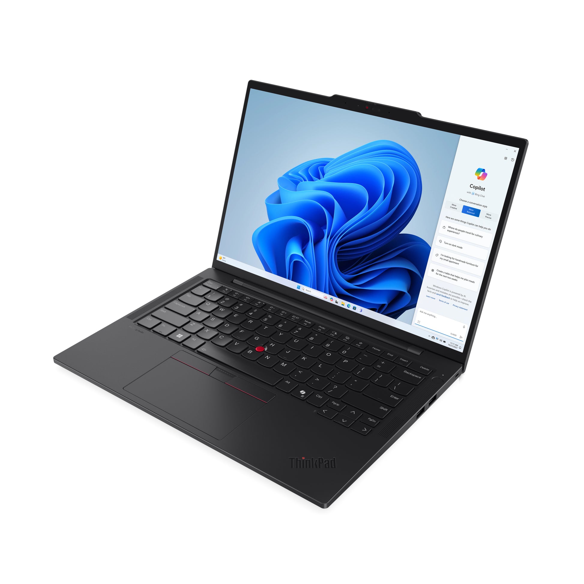 Lenovo ThinkPad T14s Gen 5 Intel Core Ultra 7 165U Laptop 14" Touchscreen WUXGA 32 GB LPDDR5x-SDRAM 1 TB SSD Wi-Fi 6E (802.11ax) Windows 11 Pro English Black