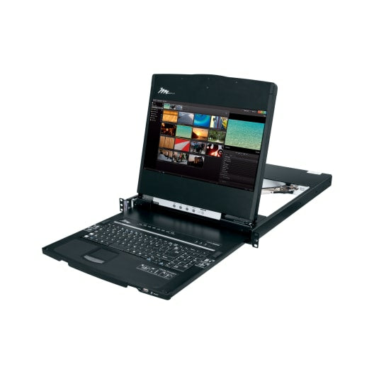 Middle Atlantic Products RM-KB-LCD17HD rack console 17.3" 1920 x 1080 pixels Metal Black 1U