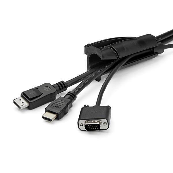 StarTech.com CMSCOILED2 cable organizer Cable sleeve Black 1 pc(s)