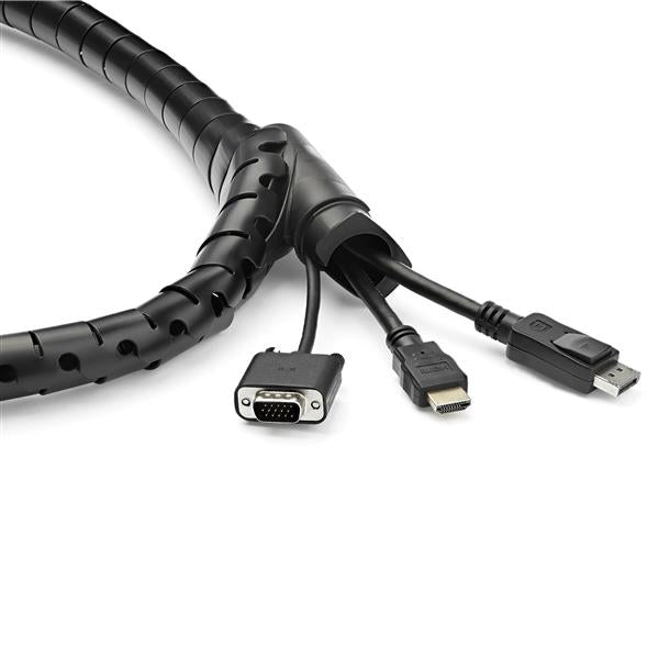 StarTech.com CMSCOILED4 cable organizer Cable sleeve Black 1 pc(s)