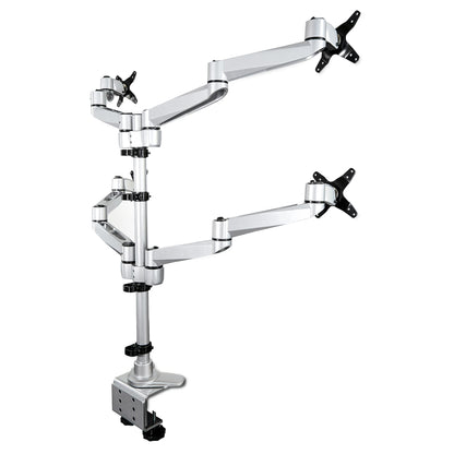 StarTech.com ARMQUADPS monitor mount / stand 27" Desk Silver