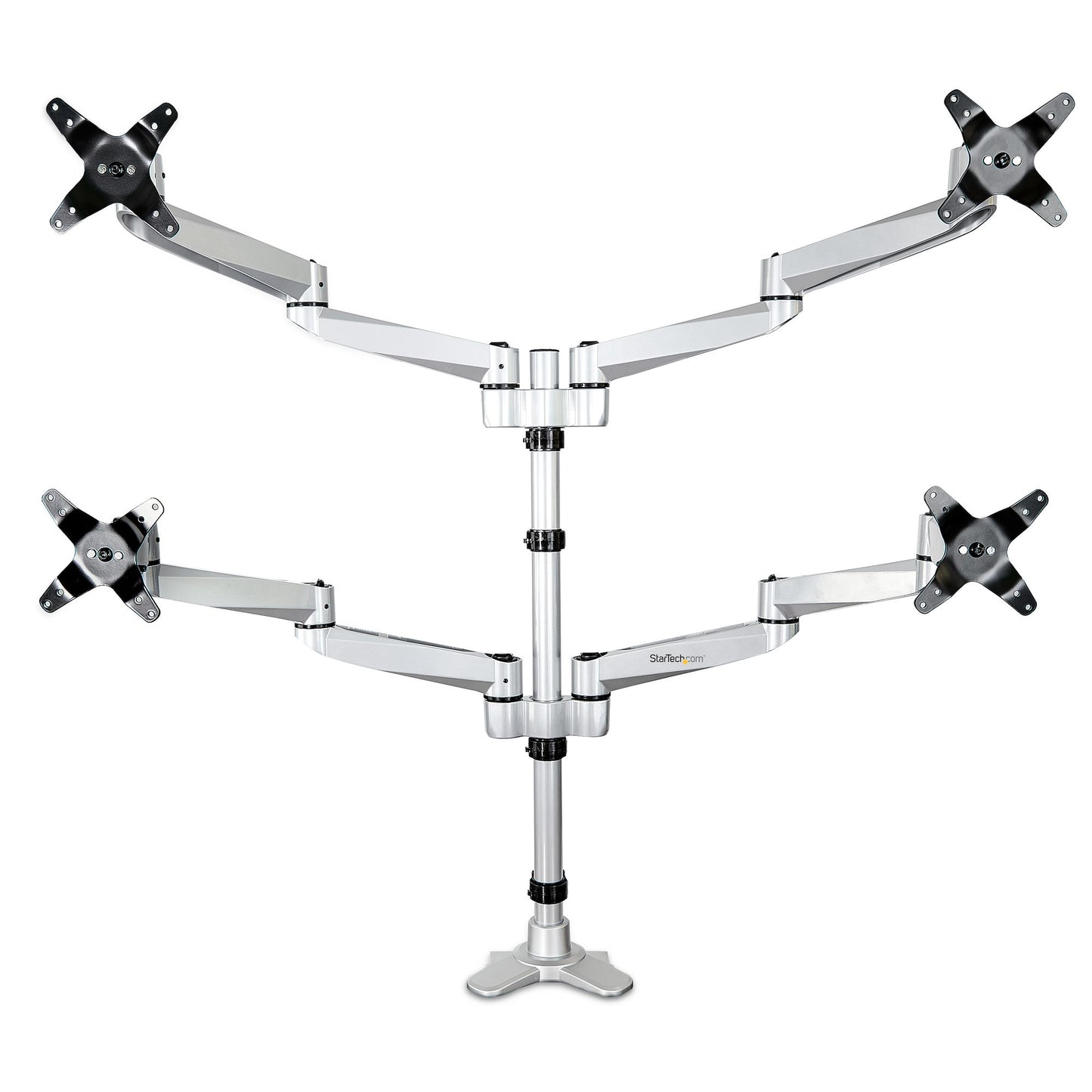 StarTech.com ARMQUADPS monitor mount / stand 27" Desk Silver