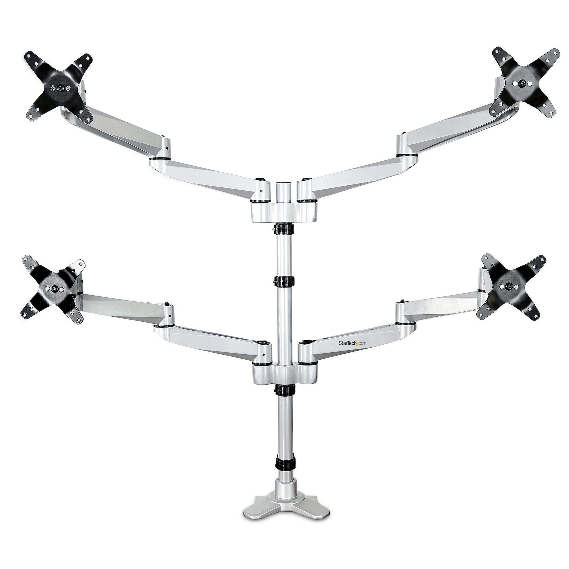 StarTech.com ARMQUADPS monitor mount / stand 27" Desk Silver