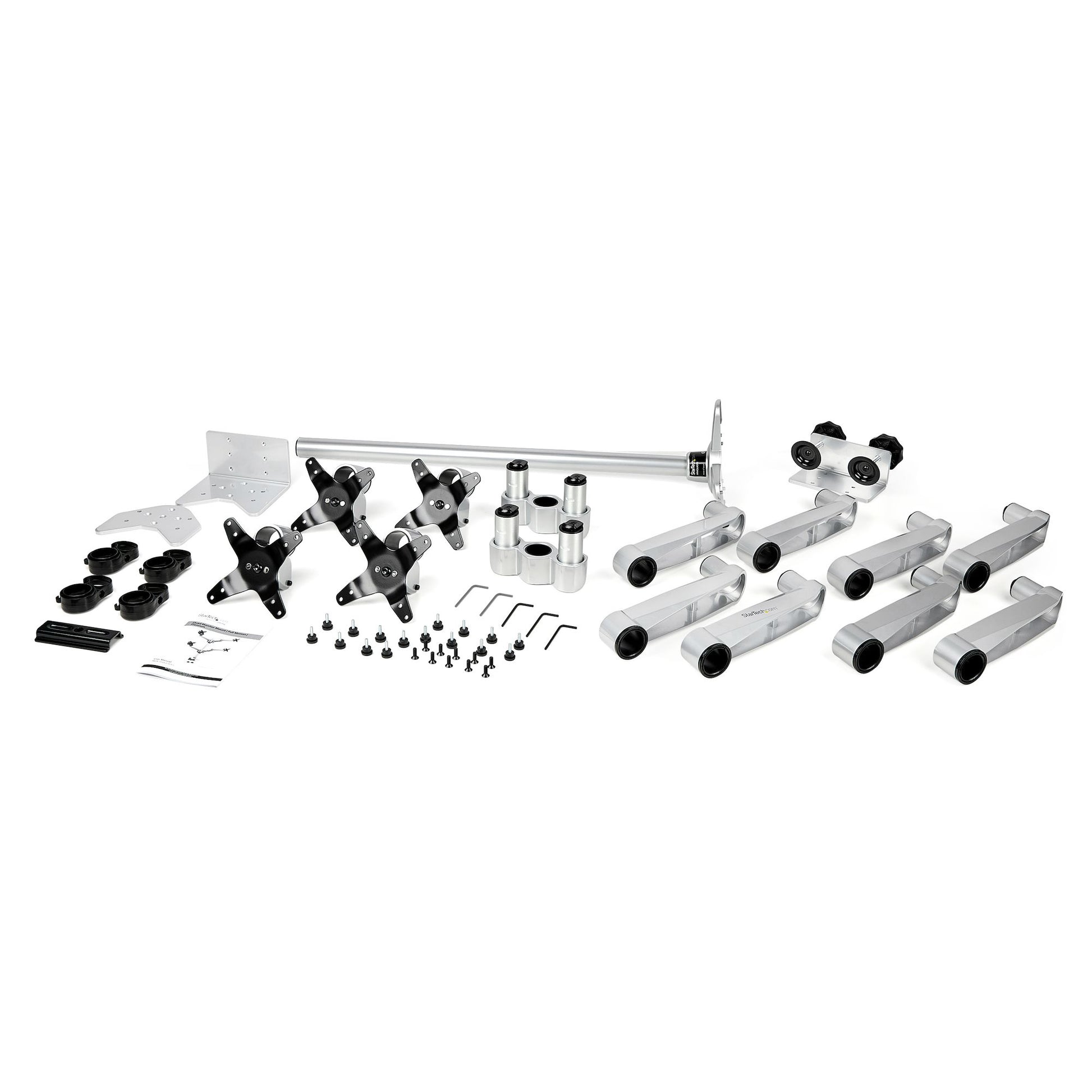 StarTech.com ARMQUADPS monitor mount / stand 27" Desk Silver