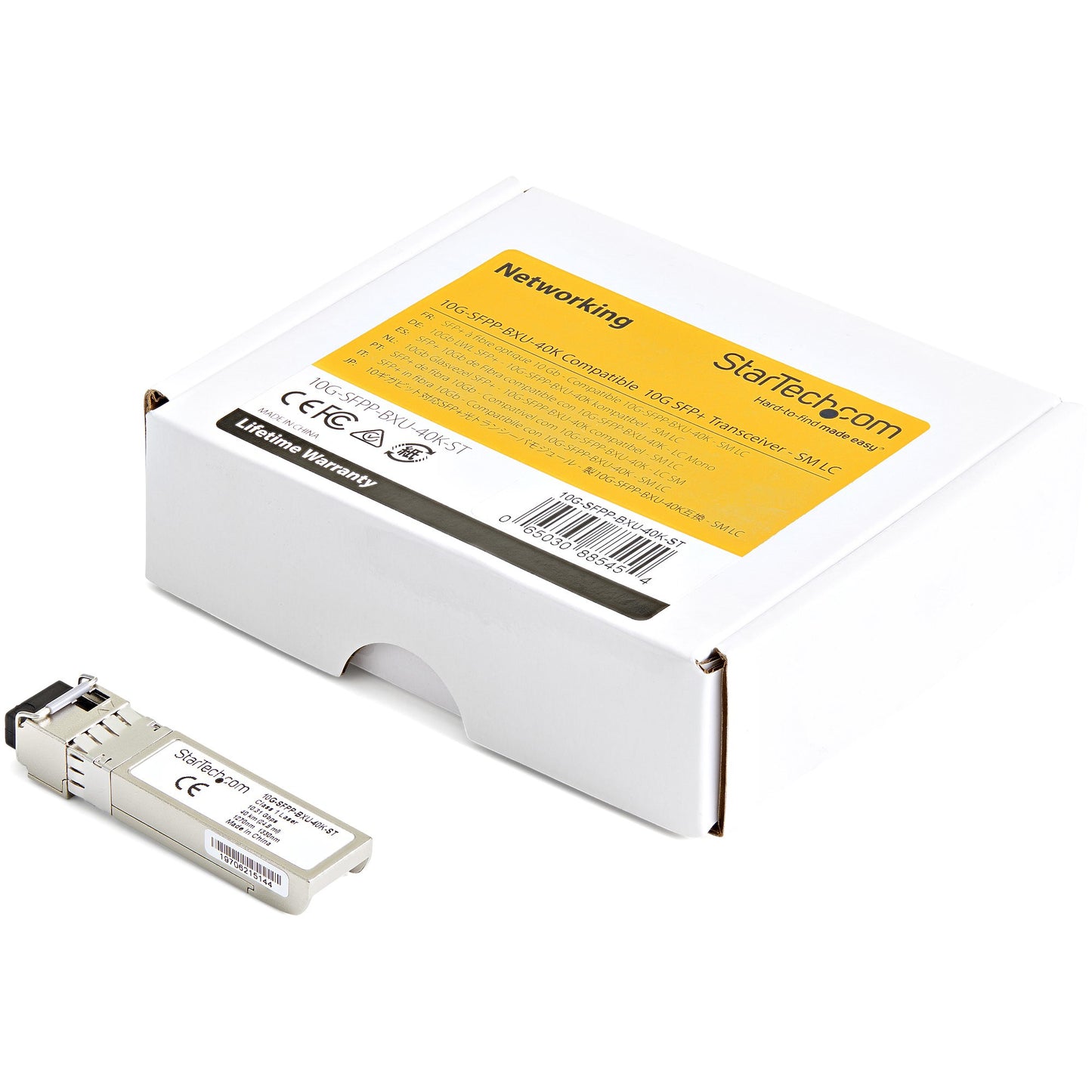StarTech.com 10G-SFPP-BXU-40K-ST network transceiver module Fiber optic 10000 Mbit/s SFP+