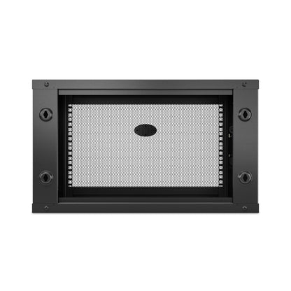 APC NetShelter WX 6U Single Hinged Wall-mount Enclosure 600mm Deep Wall mounted rack Black