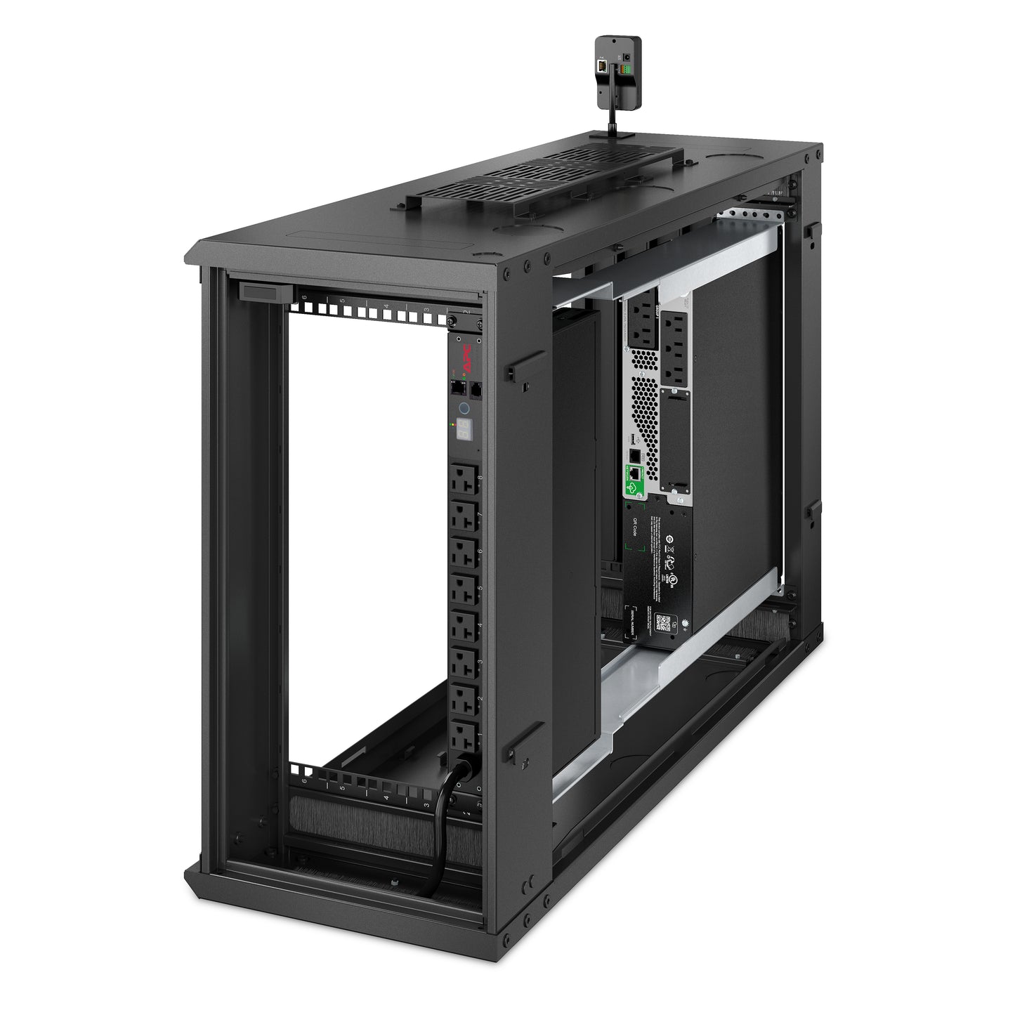 APC AR106VI rack cabinet 6U Wall mounted rack Black