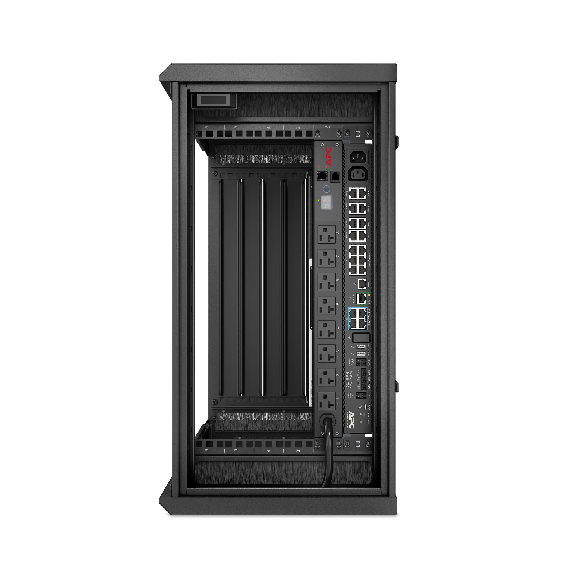 APC AR106VI rack cabinet 6U Wall mounted rack Black