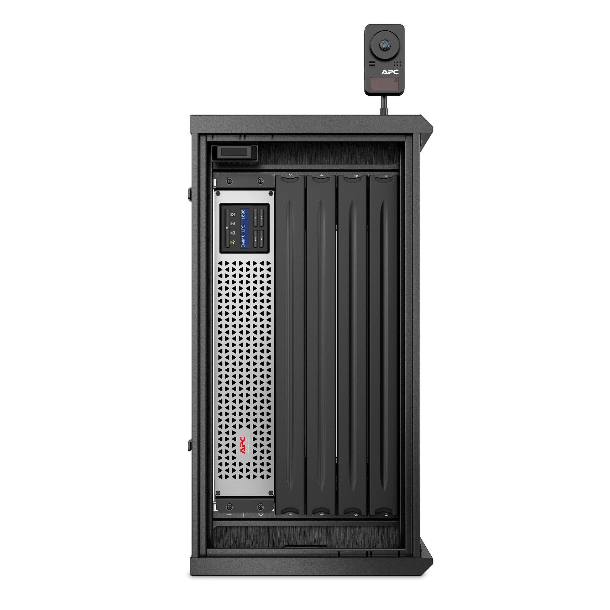 APC AR106VI rack cabinet 6U Wall mounted rack Black