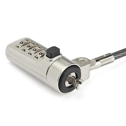 StarTech.com LTLOCKNBL cable lock Black, Silver 80.4" (2.04 m)