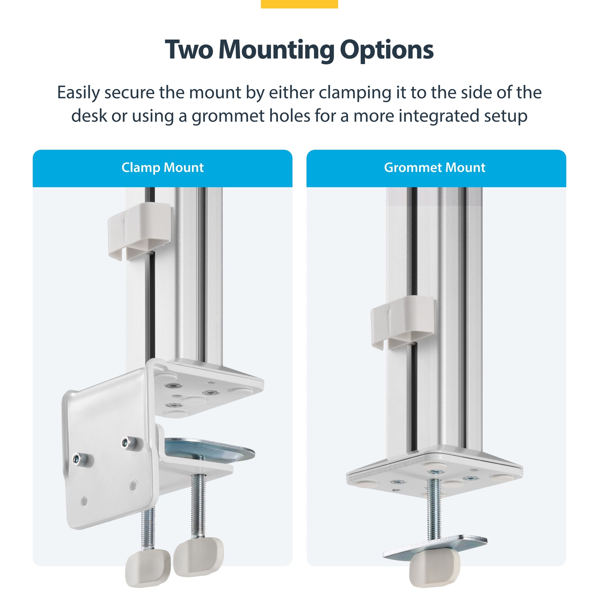 StarTech.com 6-MONITOR-ARM-A monitor mount / stand 32" Desk White