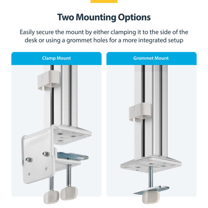 StarTech.com 6-MONITOR-ARM-A monitor mount / stand 32" Desk White