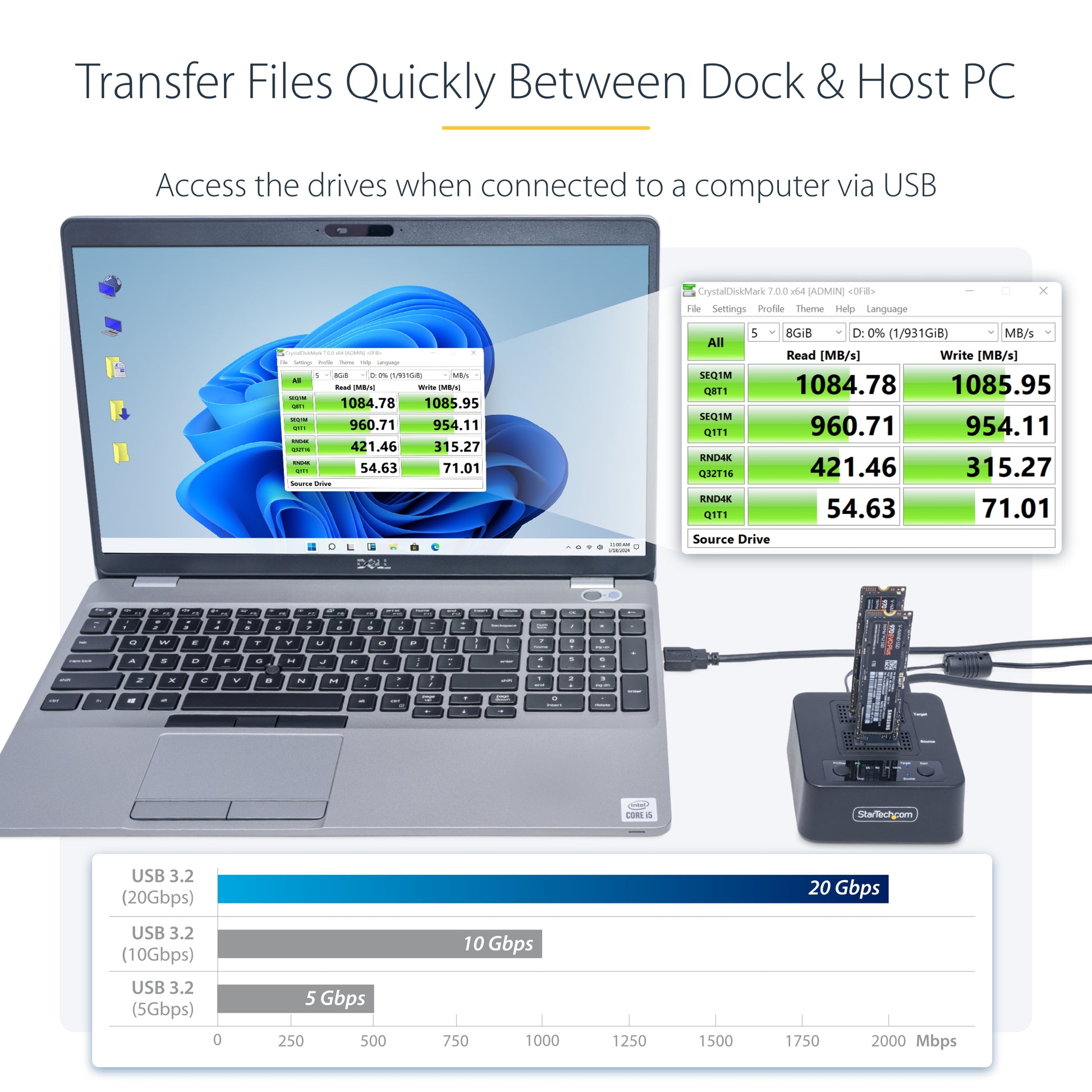 StarTech.com M2-HDD-DUPLICATOR-N1 media duplicator HDD/SSD duplicator Black 1 copies