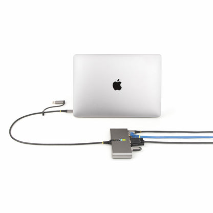 StarTech.com 5G2A1SGBB-USB-C-HUB laptop dock/port replicator Wired USB 3.2 Gen 1 (3.1 Gen 1) Type-C Gray