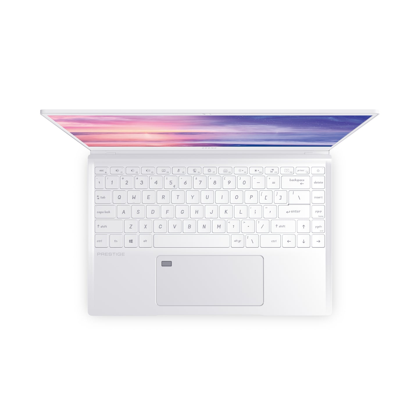 MSI Prestige 14 A10SC-230 Intel® Core™ i7 i7-10510U Laptop 14" 4K Ultra HD 16 GB LPDDR3-SDRAM 512 GB SSD NVIDIA® GeForce® GTX 1650 Max-Q Wi-Fi 6 (802.11ax) Windows 10 Pro White