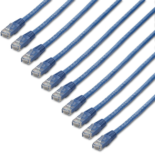 StarTech.com C6PATCH3BL10PK networking cable Blue 35.4" (0.9 m) Cat6 U/UTP (UTP)