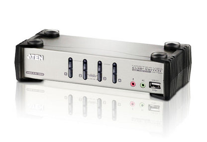 ATEN CS1734B KVM switch Rack mounting Black, Gray