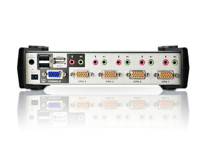 ATEN CS1734B KVM switch Rack mounting Black, Gray