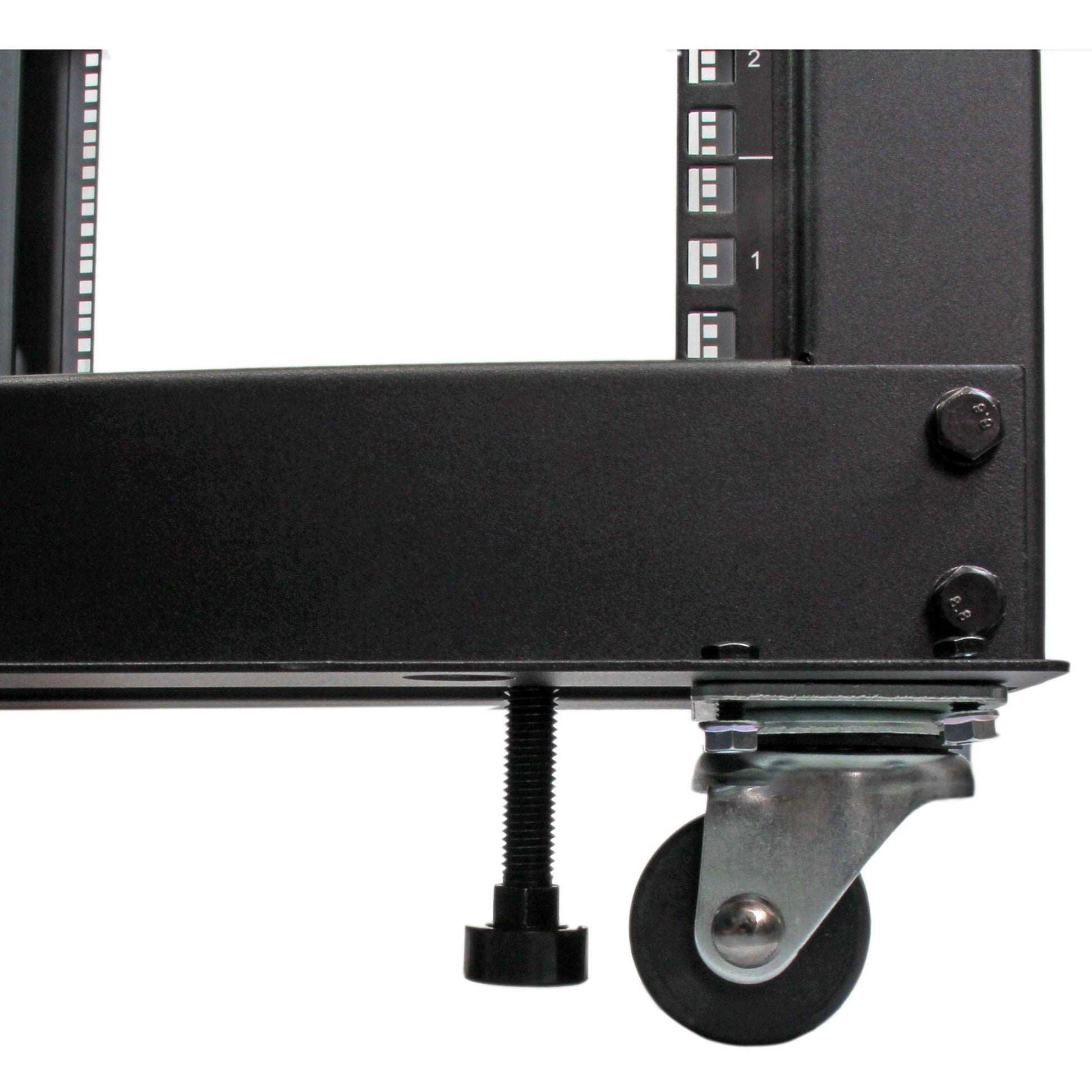 StarTech.com 4POSTRACK8U rack cabinet 8U Freestanding rack Black