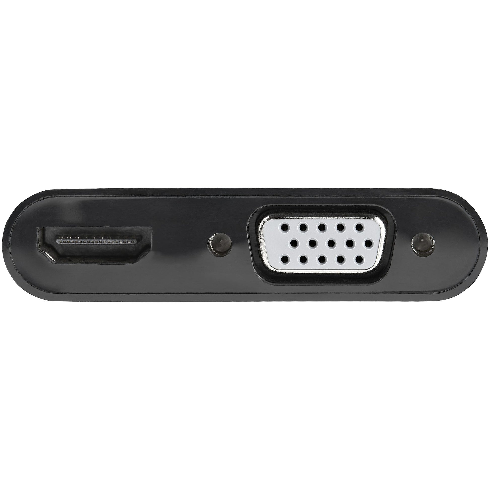 StarTech.com DP2VGAHD20 video cable adapter DisplayPort HDMI + VGA (D-Sub) Black