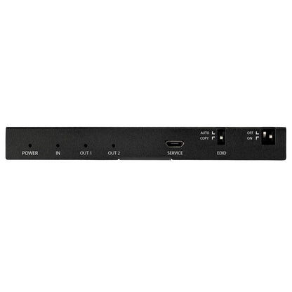 StarTech.com 2-Port HDMI Splitter (1x2) - 4K 60Hz UHD HDMI 2.0 Audio Video Splitter w/ Scaler & Audio Extractor (3.5mm/SPDIF) - Dual HDMI Splitter (1-In 2-Out) - EDID Copy - TV/Projector