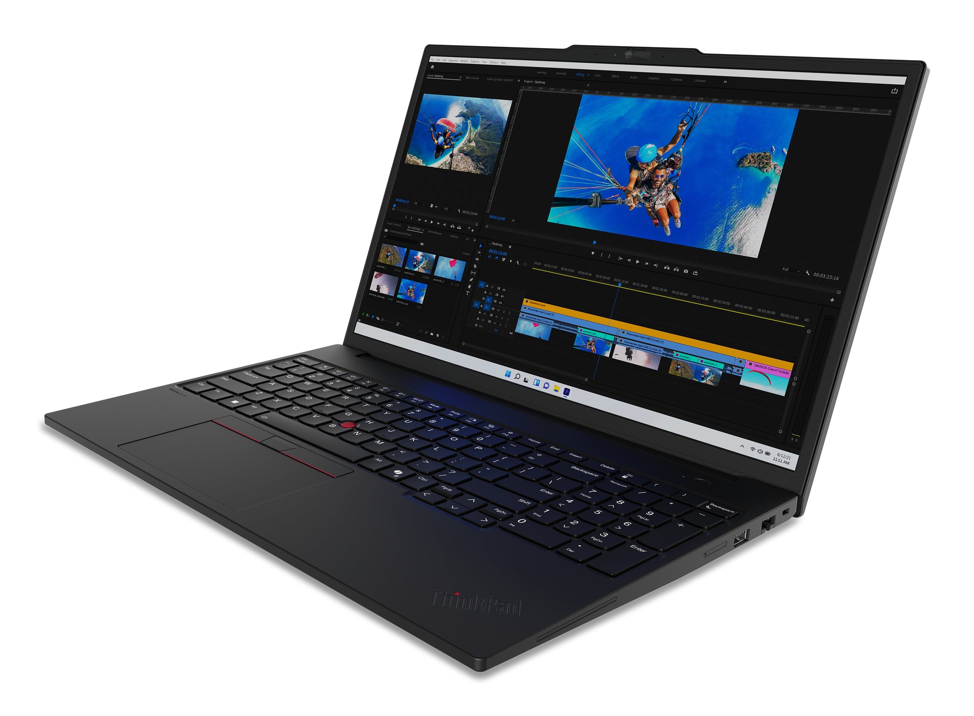 Lenovo ThinkPad P16s Gen 3 (Intel) Intel Core Ultra 7 165H Mobile workstation 16" WUXGA 32 GB DDR5-SDRAM 512 GB SSD Wi-Fi 6E (802.11ax) Windows 11 Pro English Black