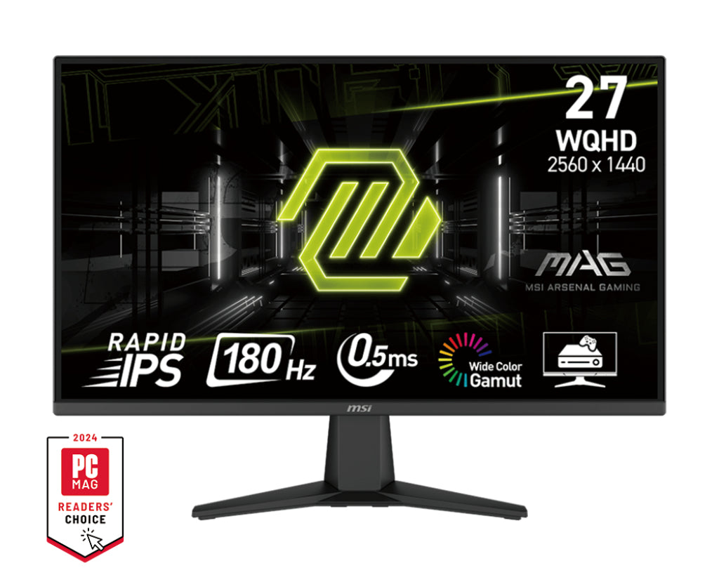 MSI MAG 275QF computer monitor 27" 2560 x 1440 pixels Wide Quad HD LCD Black