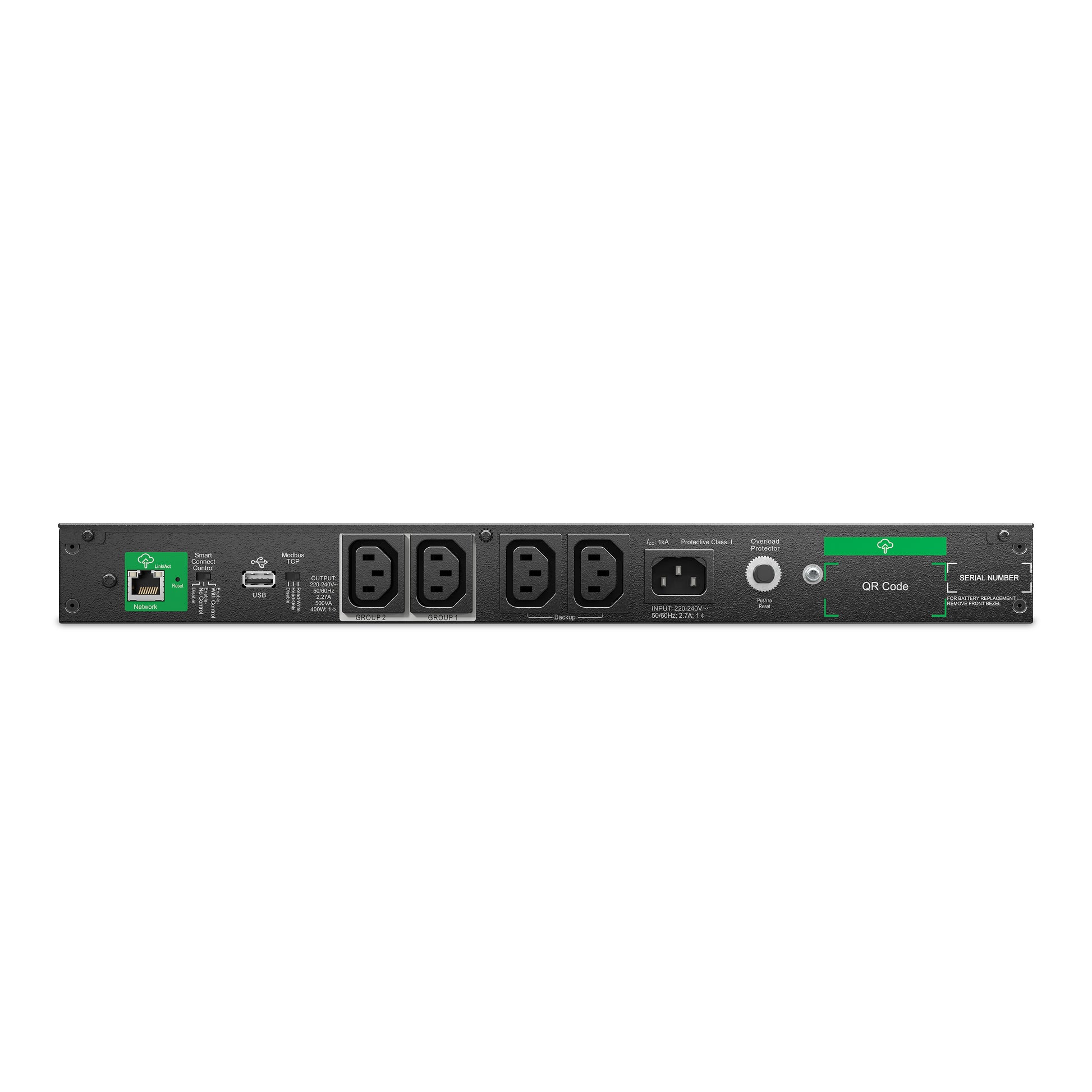 APC SMART-UPS C LI-ION 500VA SHORT DEPTH 230V SMARTCONNECT uninterruptible power supply (UPS) Line-Interactive 0.5 kVA 400 W 4 AC outlet(s)